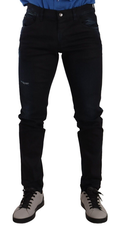 Jean slim Dolce & Gabbana en denim stretch de coton bleu