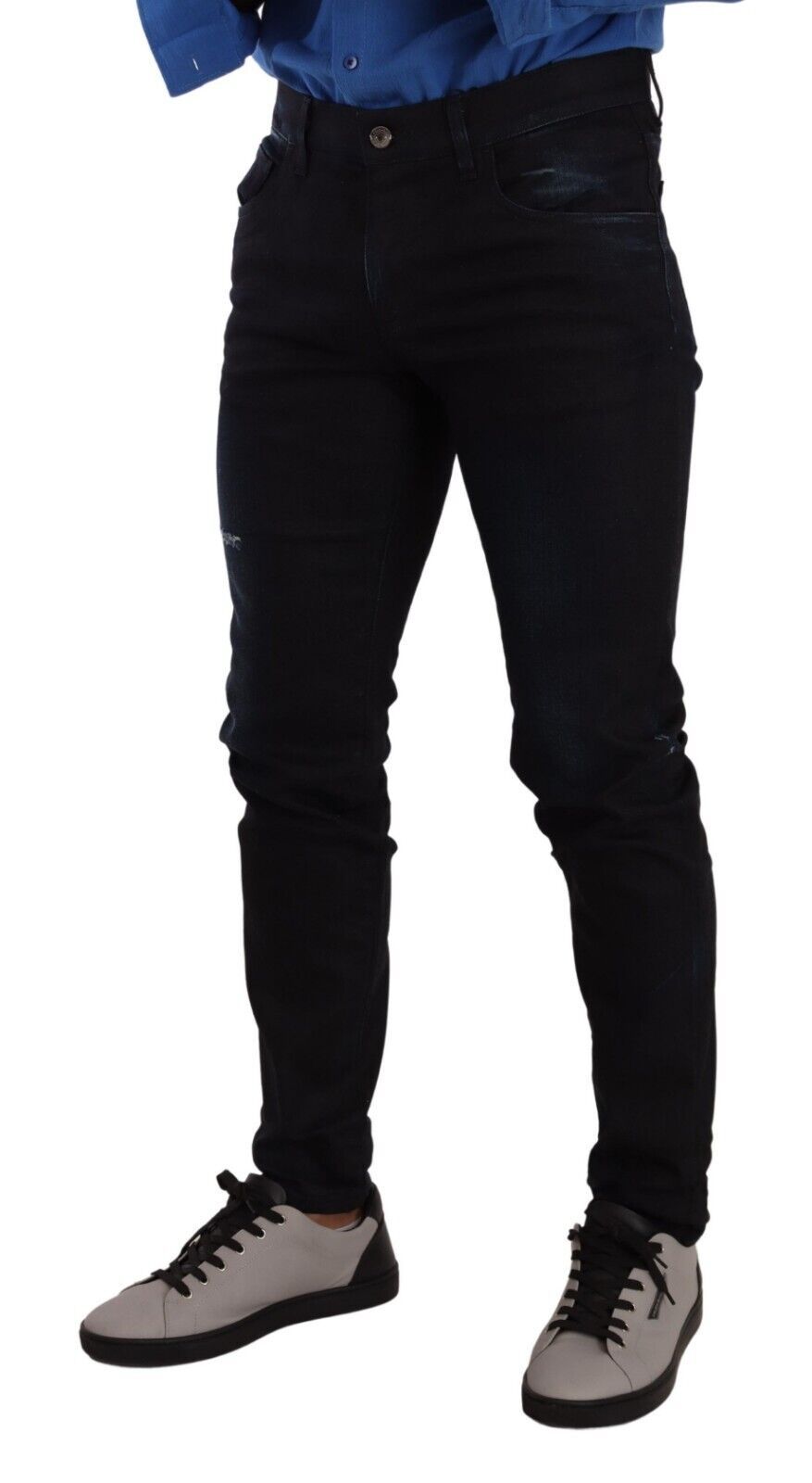 Jean slim Dolce & Gabbana en denim stretch de coton bleu