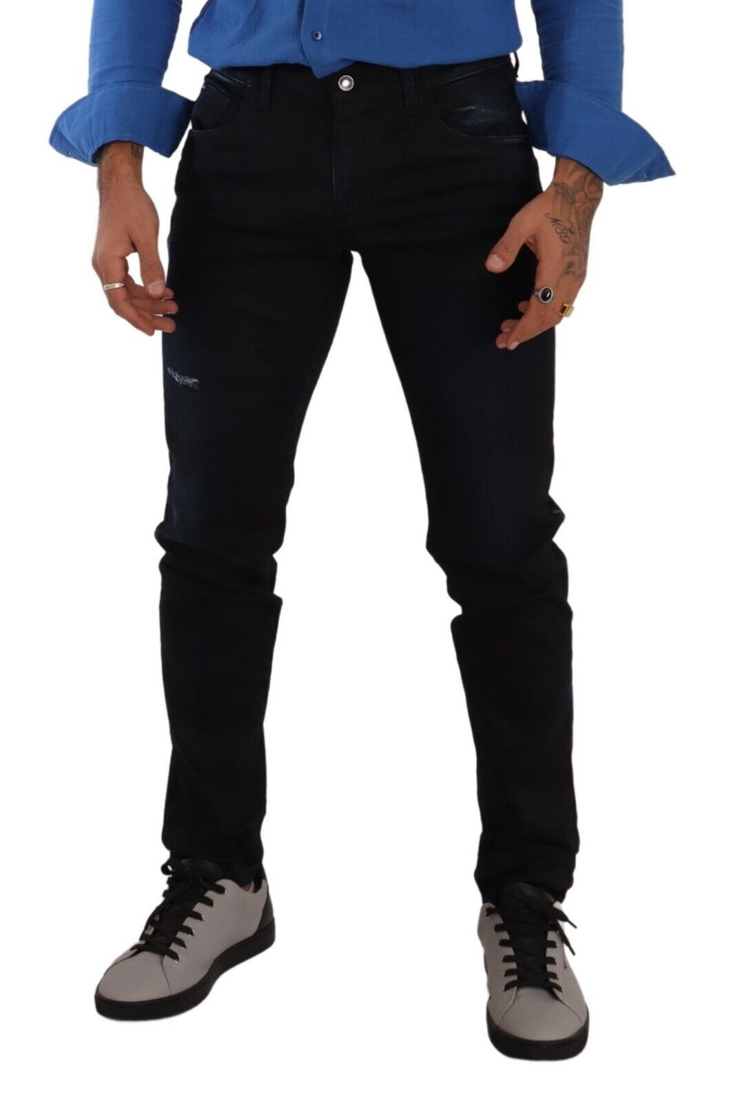 Jean slim Dolce & Gabbana en denim stretch de coton bleu