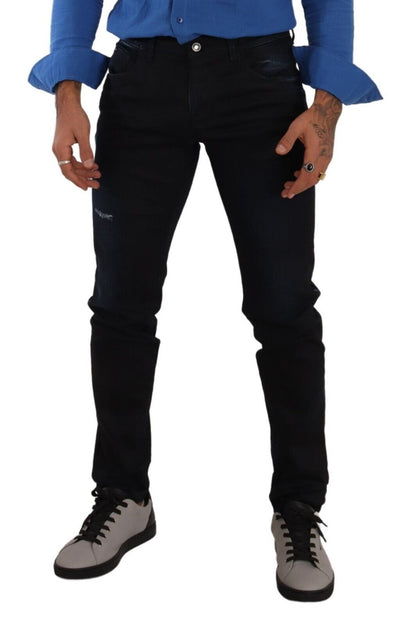 Jean slim Dolce & Gabbana en denim stretch de coton bleu