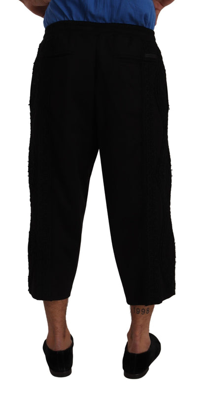 Pantacourt/Short Dolce & Gabbana Torero en Coton Noir