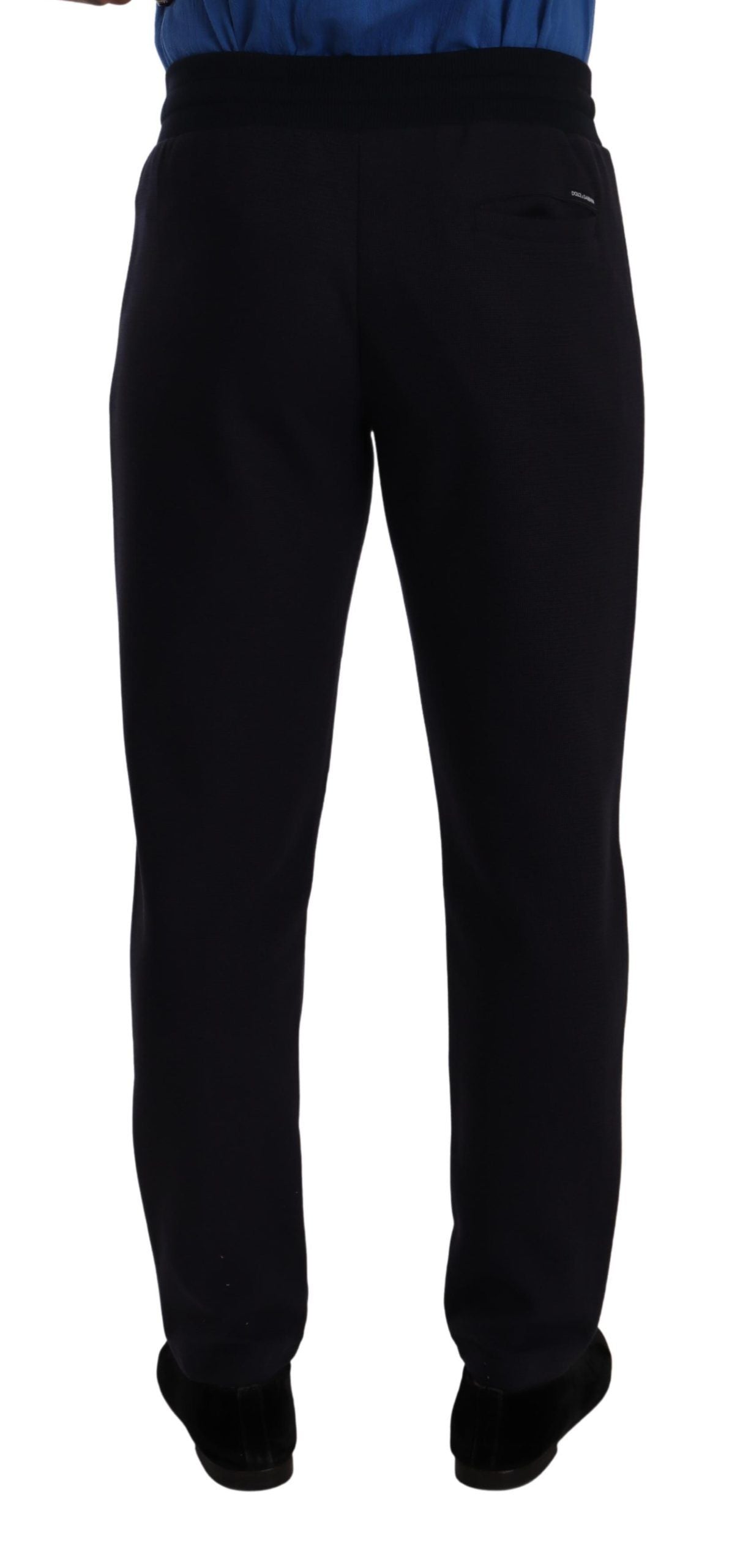 Pantalon de jogging Dolce & Gabbana en coton stretch bleu