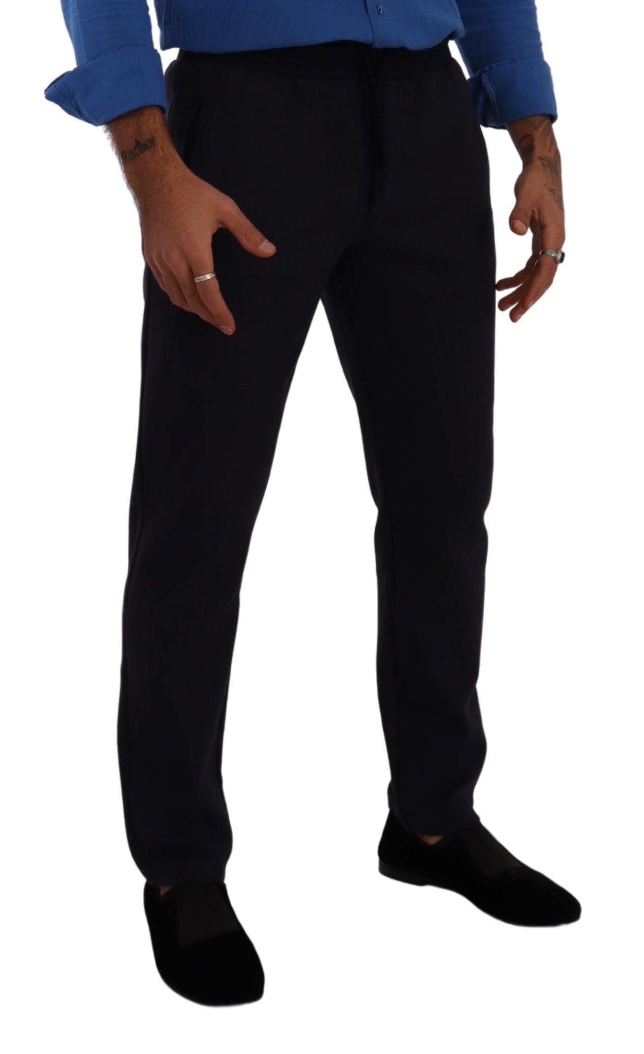Pantalon de jogging Dolce & Gabbana en coton stretch bleu