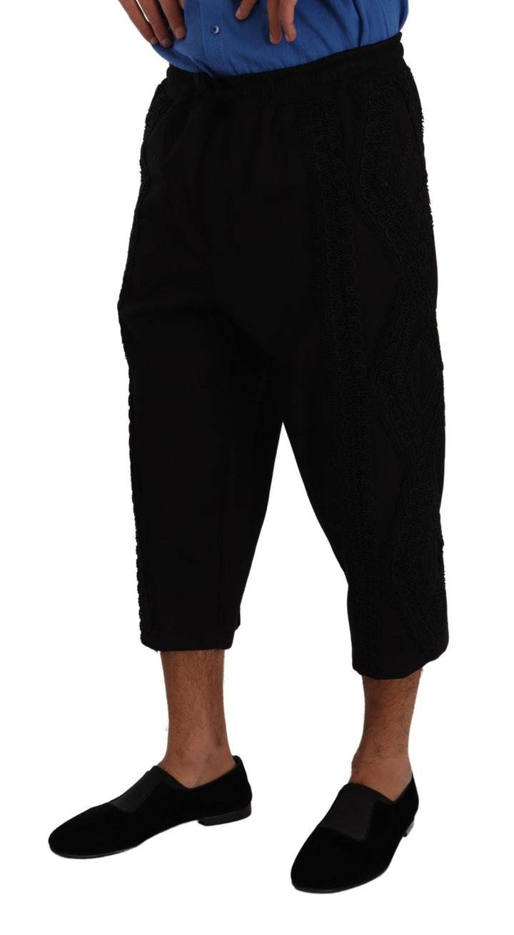 Pantalones cortos Dolce & Gabbana Torero de algodón negro
