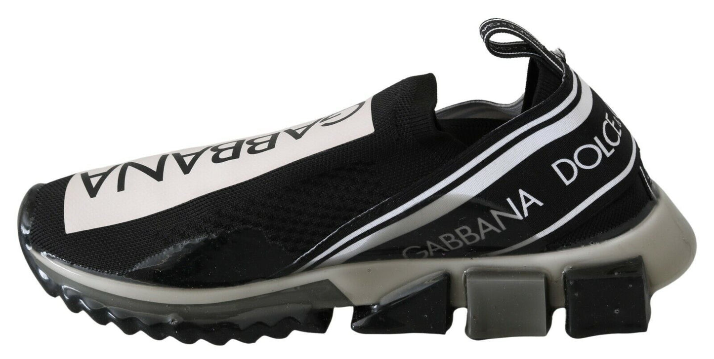 Baskets de sport extensibles Dolce & Gabbana noires et blanches SORRENTO