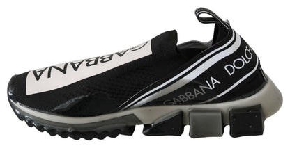 Baskets de sport extensibles Dolce & Gabbana noires et blanches SORRENTO