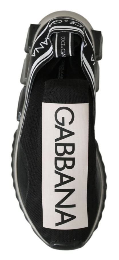 Baskets de sport extensibles Dolce & Gabbana noires et blanches SORRENTO