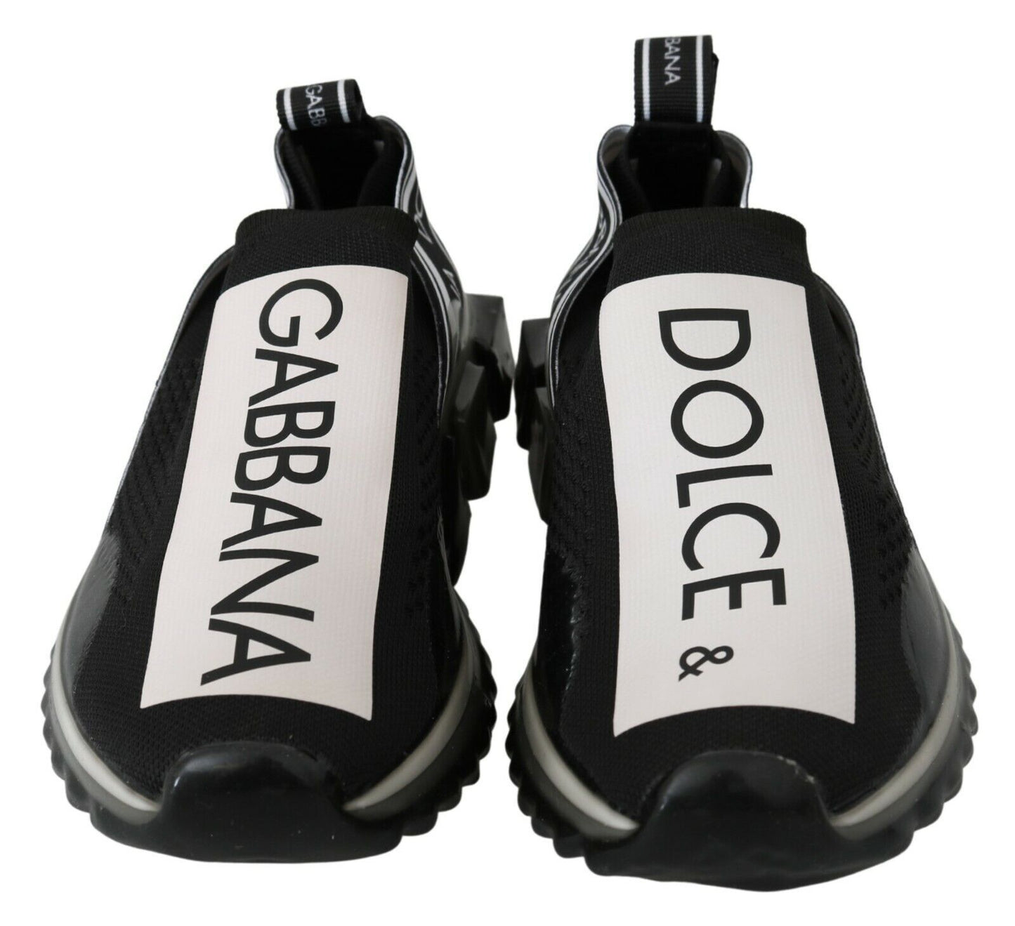 Baskets de sport extensibles Dolce & Gabbana noires et blanches SORRENTO