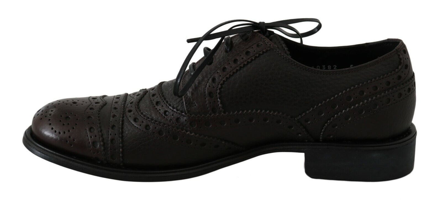 Chaussures habillées Richelieu Dolce & Gabbana en cuir marron