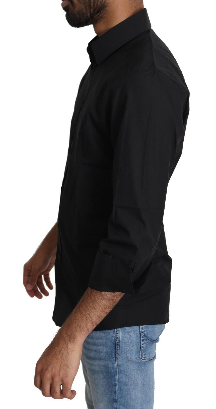 Chemise Homme Habillée Dolce & Gabbana en Coton Noir