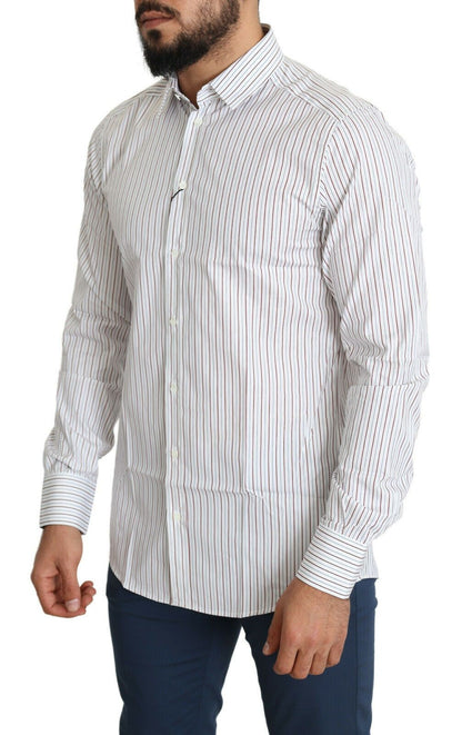 Chemise de ville MARTINI à rayures blanches Dolce & Gabbana