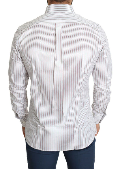 Chemise de ville MARTINI à rayures blanches Dolce & Gabbana