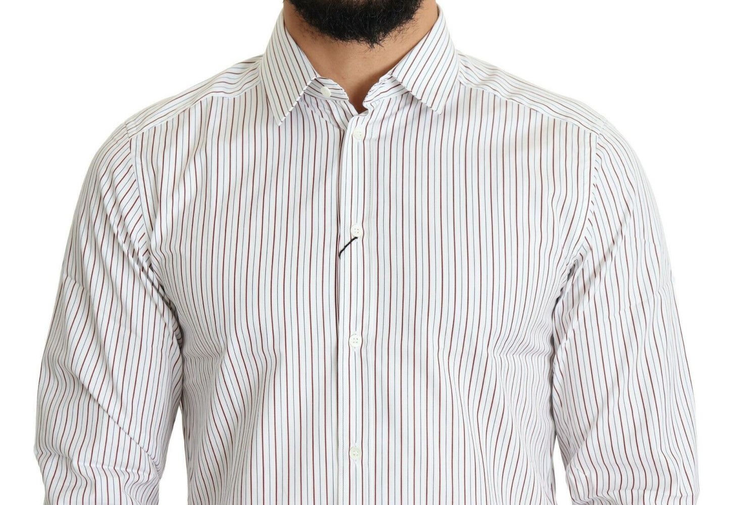 Chemise de ville MARTINI à rayures blanches Dolce & Gabbana