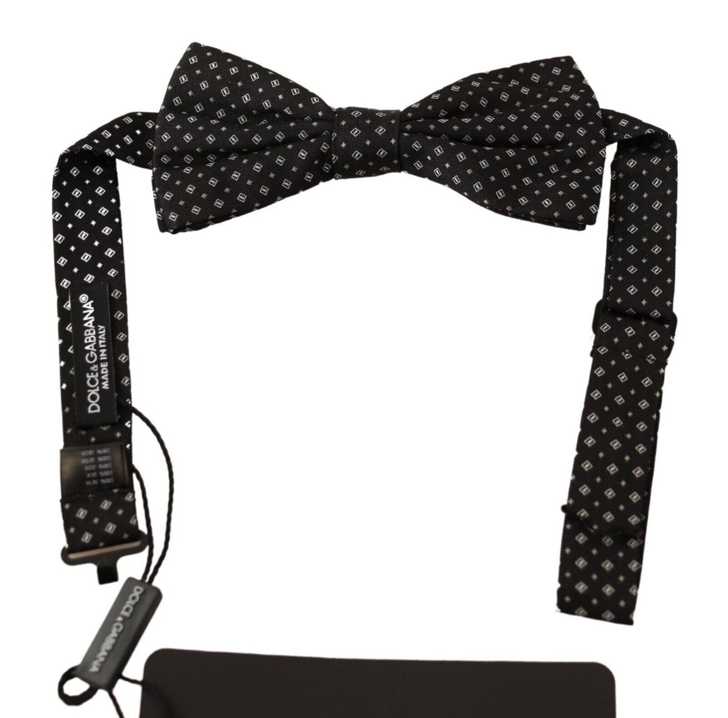 Nœud papillon réglable Dolce & Gabbana noir 100 % soie