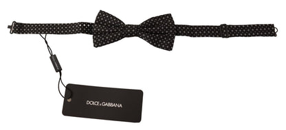 Nœud papillon réglable Dolce & Gabbana noir 100 % soie