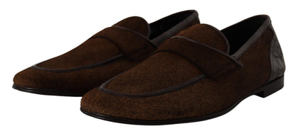 Chaussures Dolce & Gabbana Mocassins habillés en cuir marron