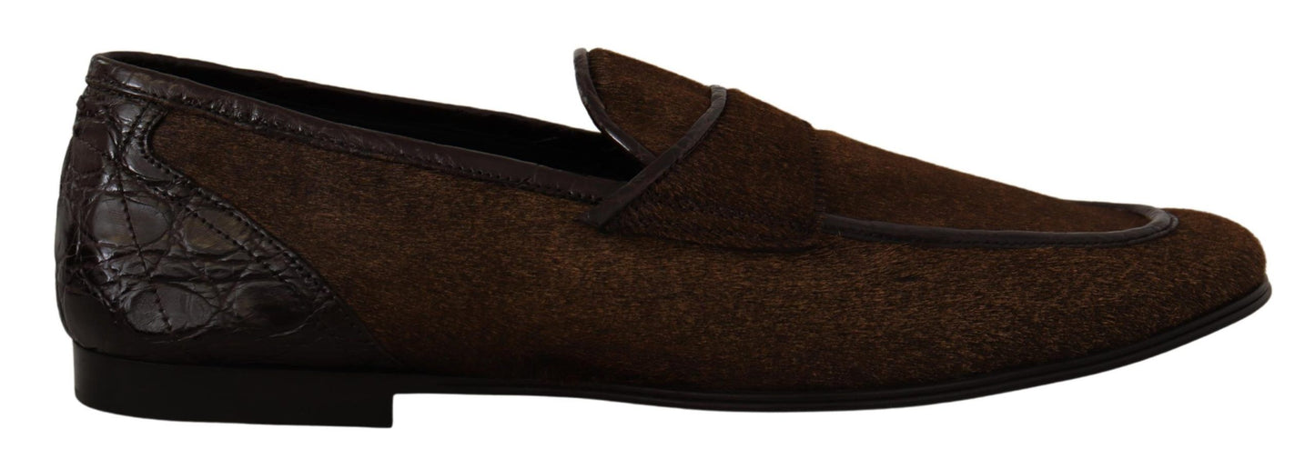 Chaussures Dolce & Gabbana Mocassins habillés en cuir marron