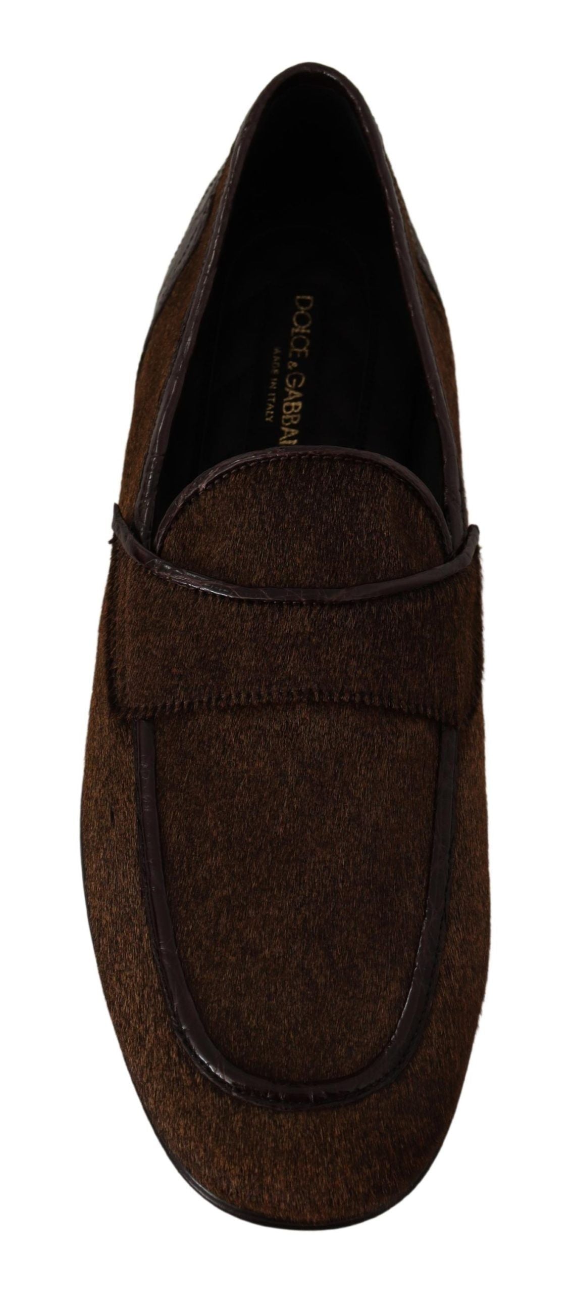 Chaussures Dolce & Gabbana Mocassins habillés en cuir marron