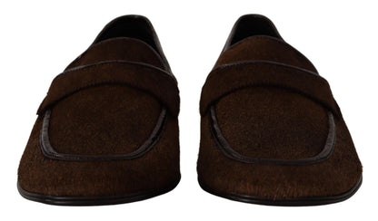 Chaussures Dolce & Gabbana Mocassins habillés en cuir marron