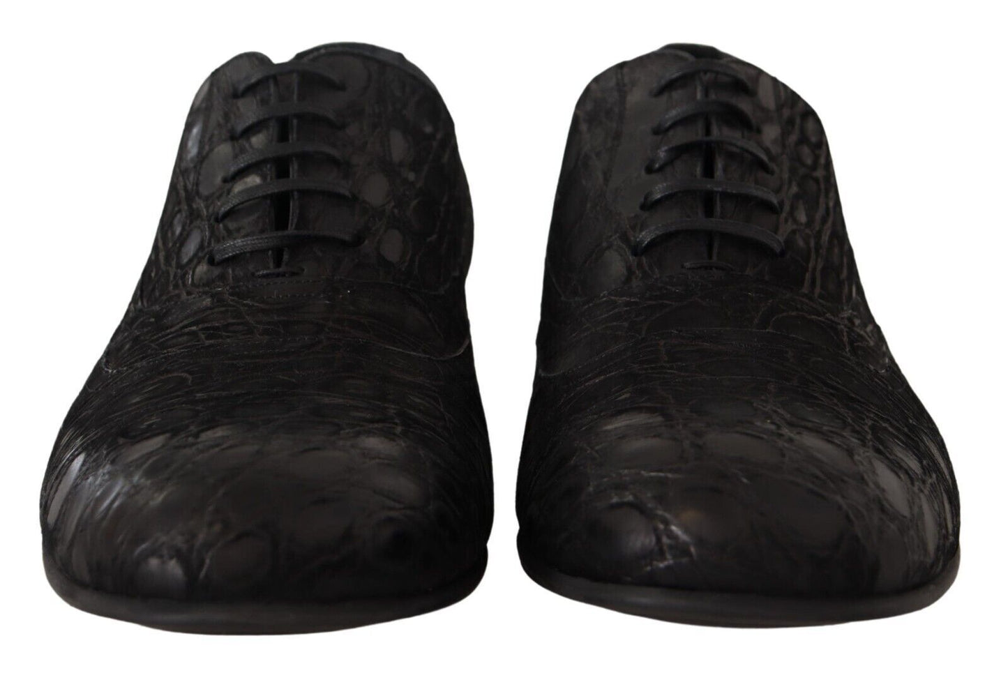 Chaussures Richelieu Dolce & Gabbana en cuir de caïman noir pour homme