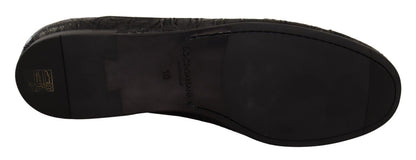Chaussures Richelieu Dolce & Gabbana en cuir de caïman noir pour homme
