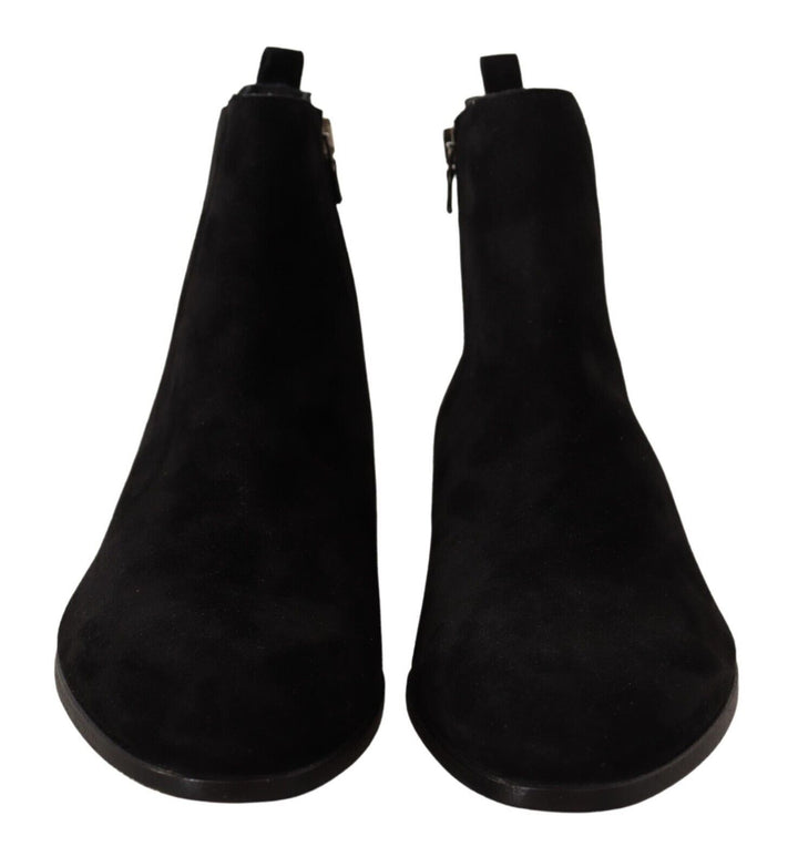 Bottes Chelsea homme Dolce & Gabbana en daim et cuir noirs