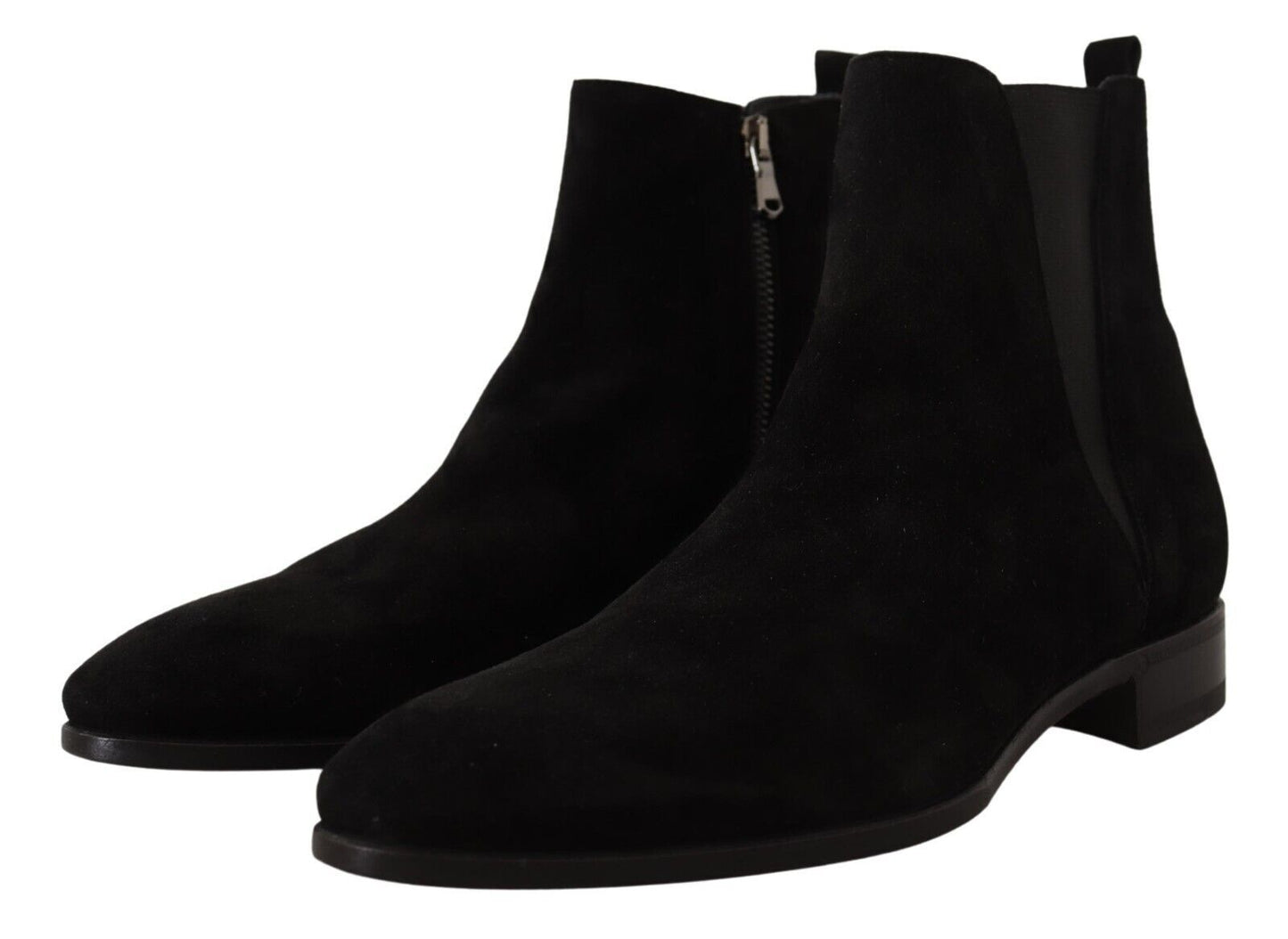 Bottes Chelsea homme Dolce & Gabbana en daim et cuir noirs
