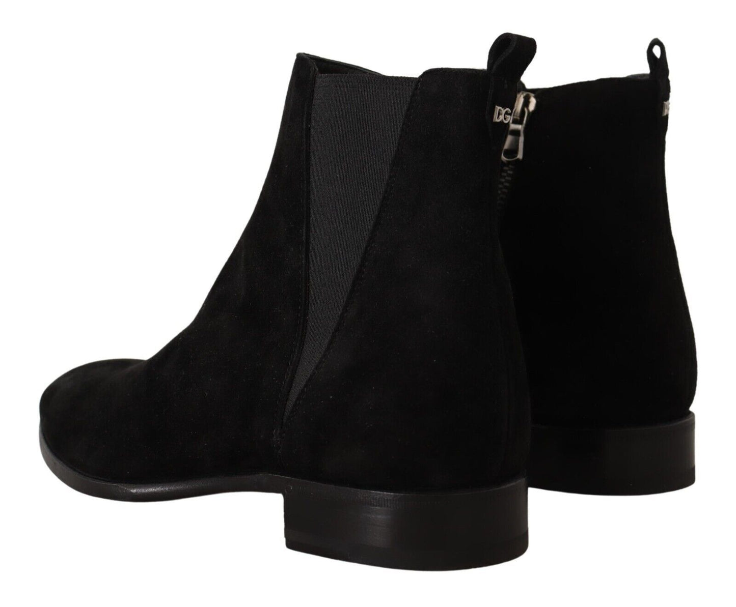Bottes Chelsea homme Dolce & Gabbana en daim et cuir noirs