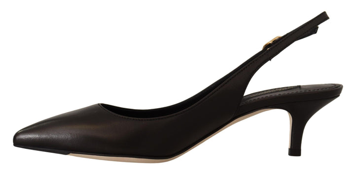 Chaussures à talons Dolce & Gabbana en cuir noir