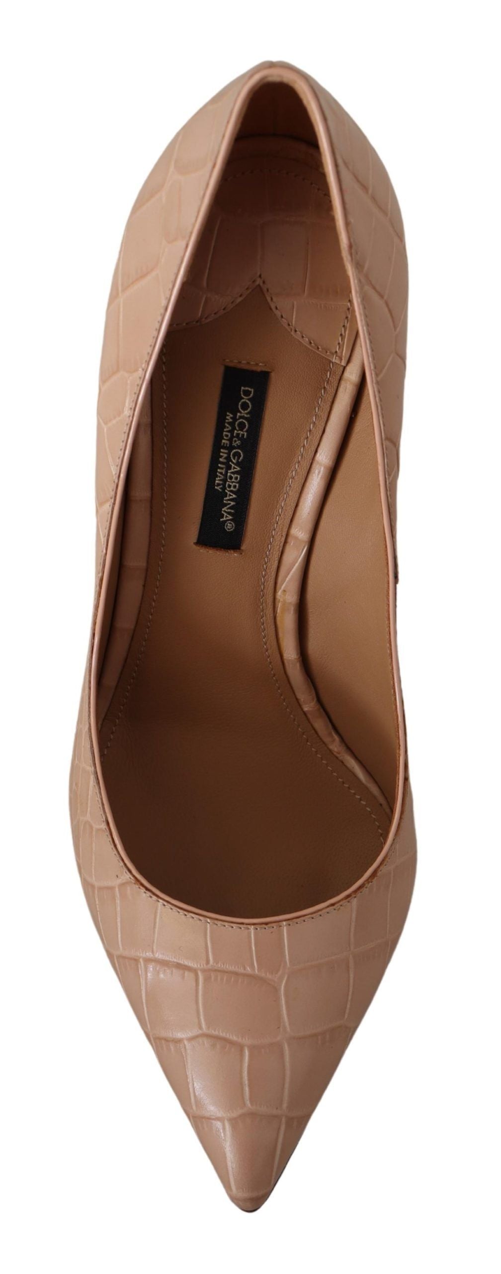 Chaussures à talons Dolce & Gabbana Bellucci en cuir beige