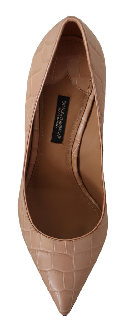 Chaussures à talons Dolce & Gabbana Bellucci en cuir beige