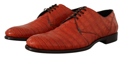 Chaussures Richelieu Dolce & Gabbana en cuir exotique orange