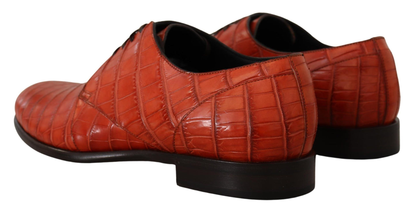 Chaussures Richelieu Dolce & Gabbana en cuir exotique orange