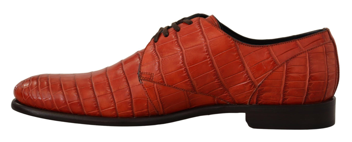 Chaussures Richelieu Dolce & Gabbana en cuir exotique orange