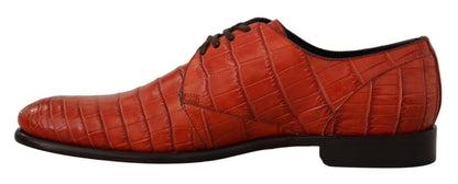Chaussures Richelieu Dolce & Gabbana en cuir exotique orange