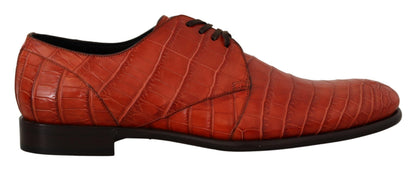 Chaussures Richelieu Dolce & Gabbana en cuir exotique orange