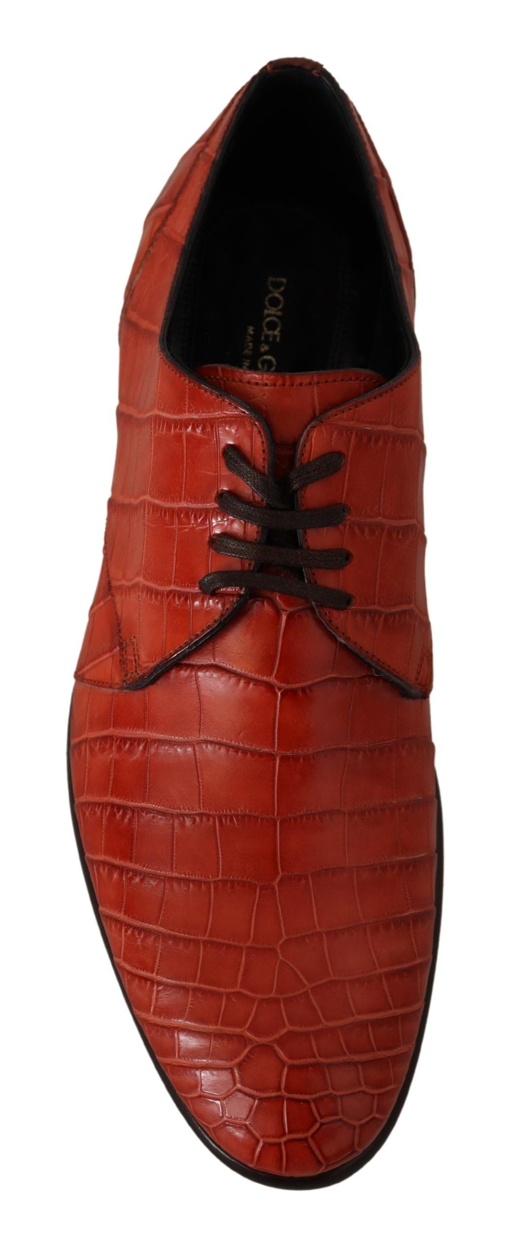 Chaussures Richelieu Dolce & Gabbana en cuir exotique orange