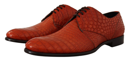Chaussures Richelieu Dolce & Gabbana en cuir exotique orange