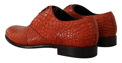 Chaussures Richelieu Dolce & Gabbana en cuir exotique orange