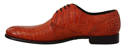 Chaussures Richelieu Dolce & Gabbana en cuir exotique orange