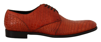 Chaussures Richelieu Dolce & Gabbana en cuir exotique orange