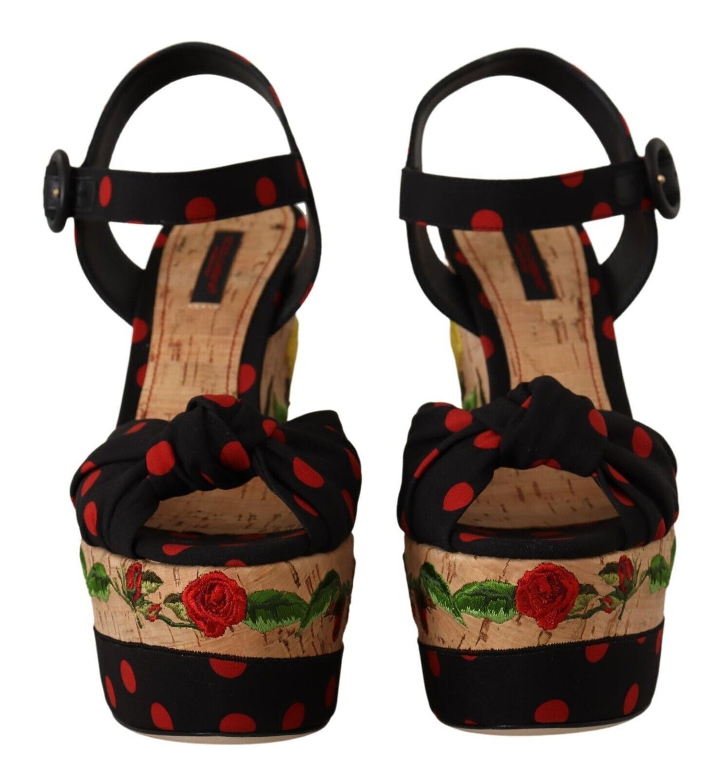 Chaussures à talons compensés Dolce & Gabbana multicolores en charmeuse
