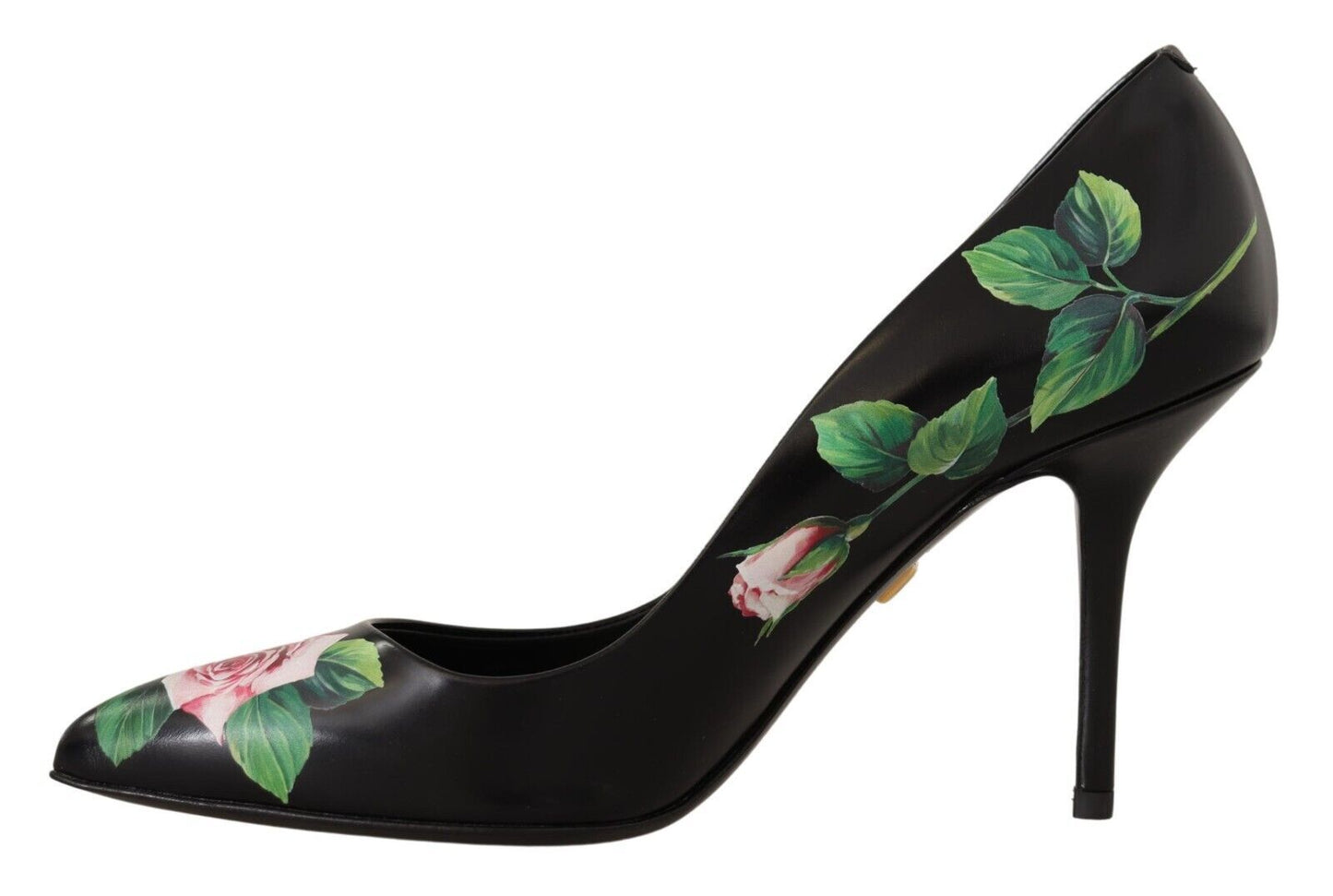 Chaussures à talons hauts Dolce & Gabbana en cuir noir et roses