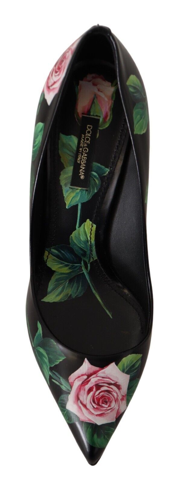 Chaussures à talons hauts Dolce & Gabbana en cuir noir et roses