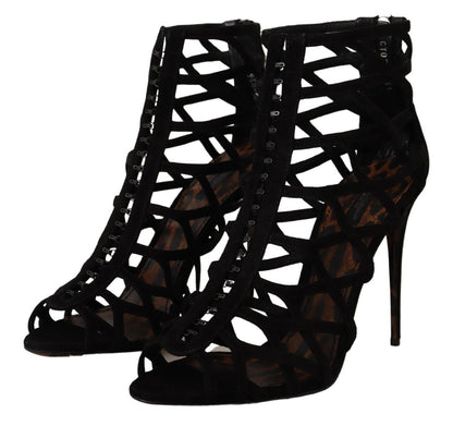 Chaussures à talons aiguilles Bette en daim noir Dolce & Gabbana