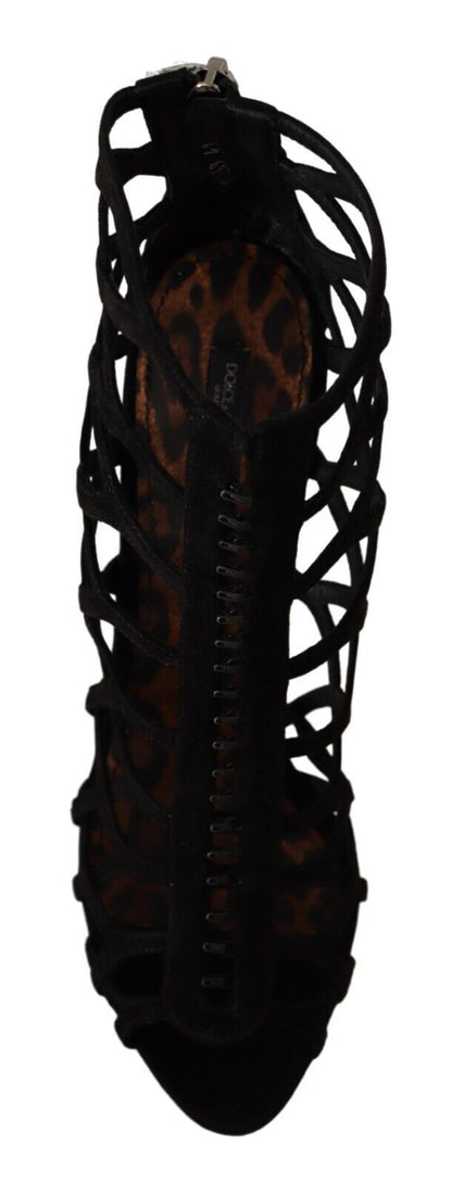 Chaussures à talons aiguilles Bette en daim noir Dolce & Gabbana