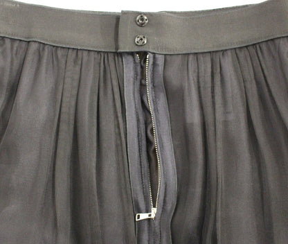 Jupe au-dessus du genou Dolce & Gabbana en soie noire transparente