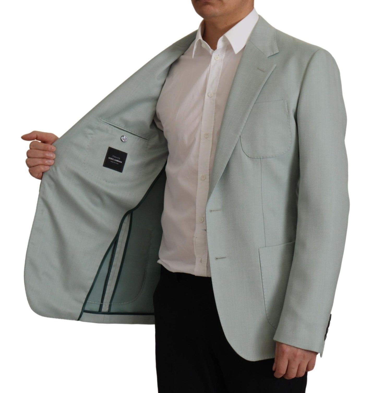 Blazer Dolce & Gabbana de cachemir y seda verde claro