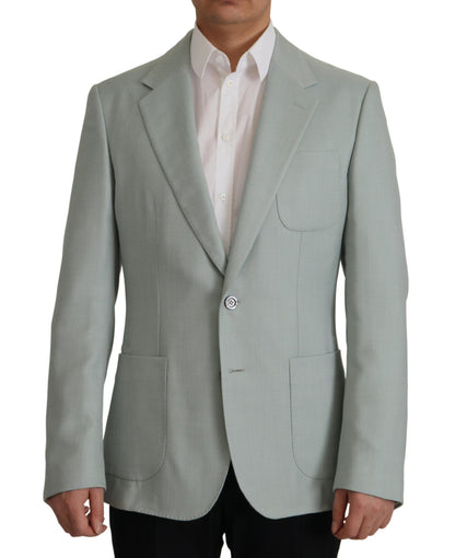 Blazer Dolce & Gabbana de cachemir y seda verde claro