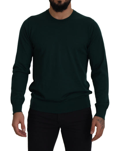 Pull Dolce & Gabbana en cachemire vert à col rond